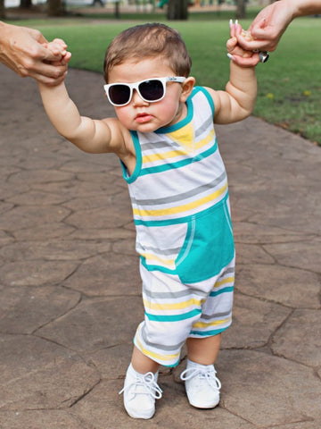 KEY WEST STRIPPED KNIT ROMPER