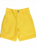 YELLOW CHINO SHORTS