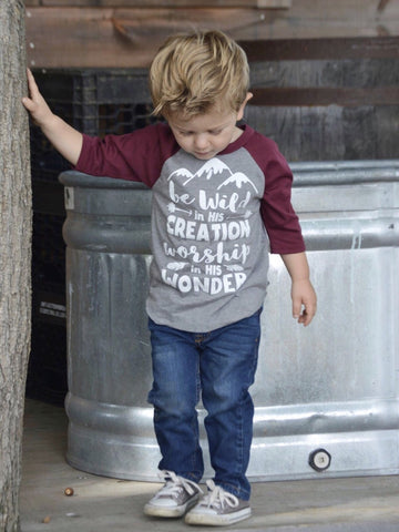 WORSHIP IN HIS WONDER RAGLAN
