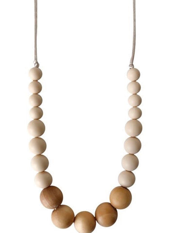 THE LANDON- DESERT TAUPE TEETHING NECKLACE