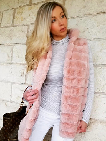 FAUX FUR VEST