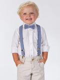 GINGHAM BOW TIE AND SUSPENDER SET