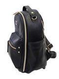 BLACK MINI DIAPER BAG