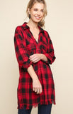 RED BUFFALO PLAID PULLOVER