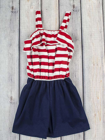 RED STRIPE EMRIE ROMPER