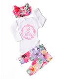 ISN'T SHE LOVELY EMILIA FLORAL NEWBORN OUTFIT