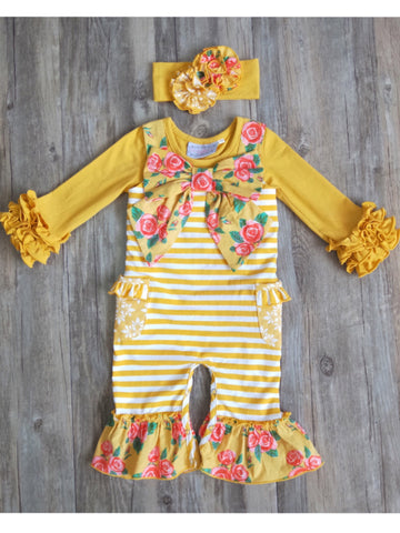YELLOW BOW LONGALL W/ ICING TOP