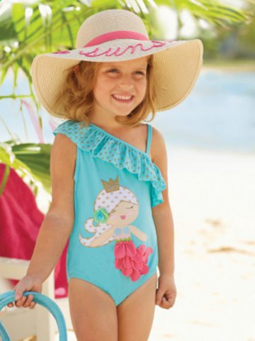 Little girl 2025 mermaid swimsuit