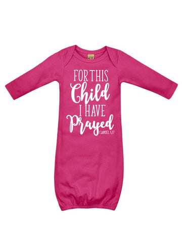 PINK "FOR THIS CHILD" GOWN